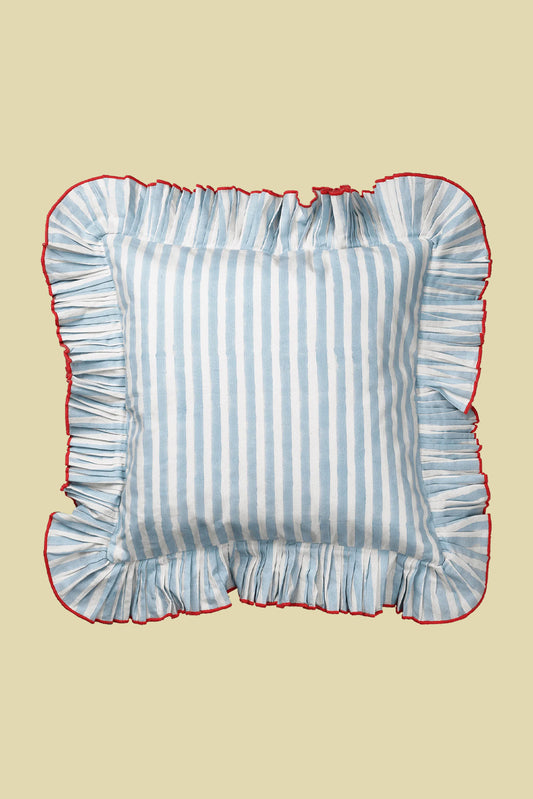 Cushion Cover Blue Striped 40x40cm