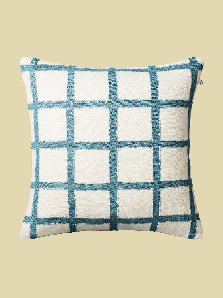 Cushion cover Blue checkered 50x50cm