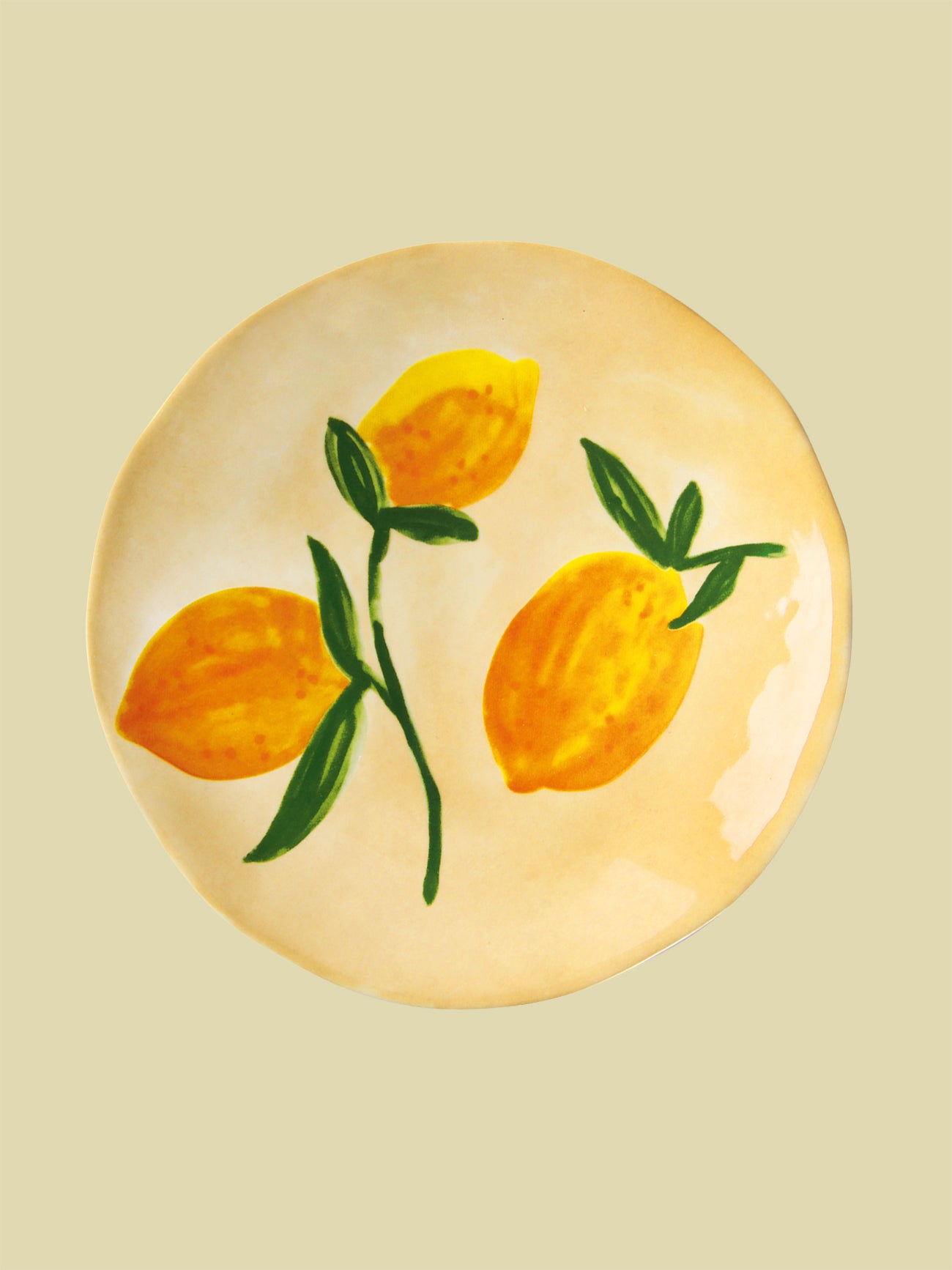 Orange Small Plate 16cm - Yellow