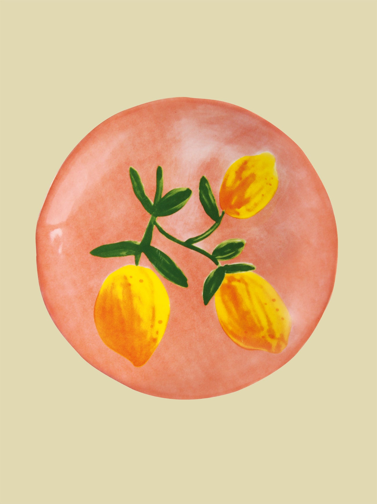 Lemon Small Plate 16cm - Pink