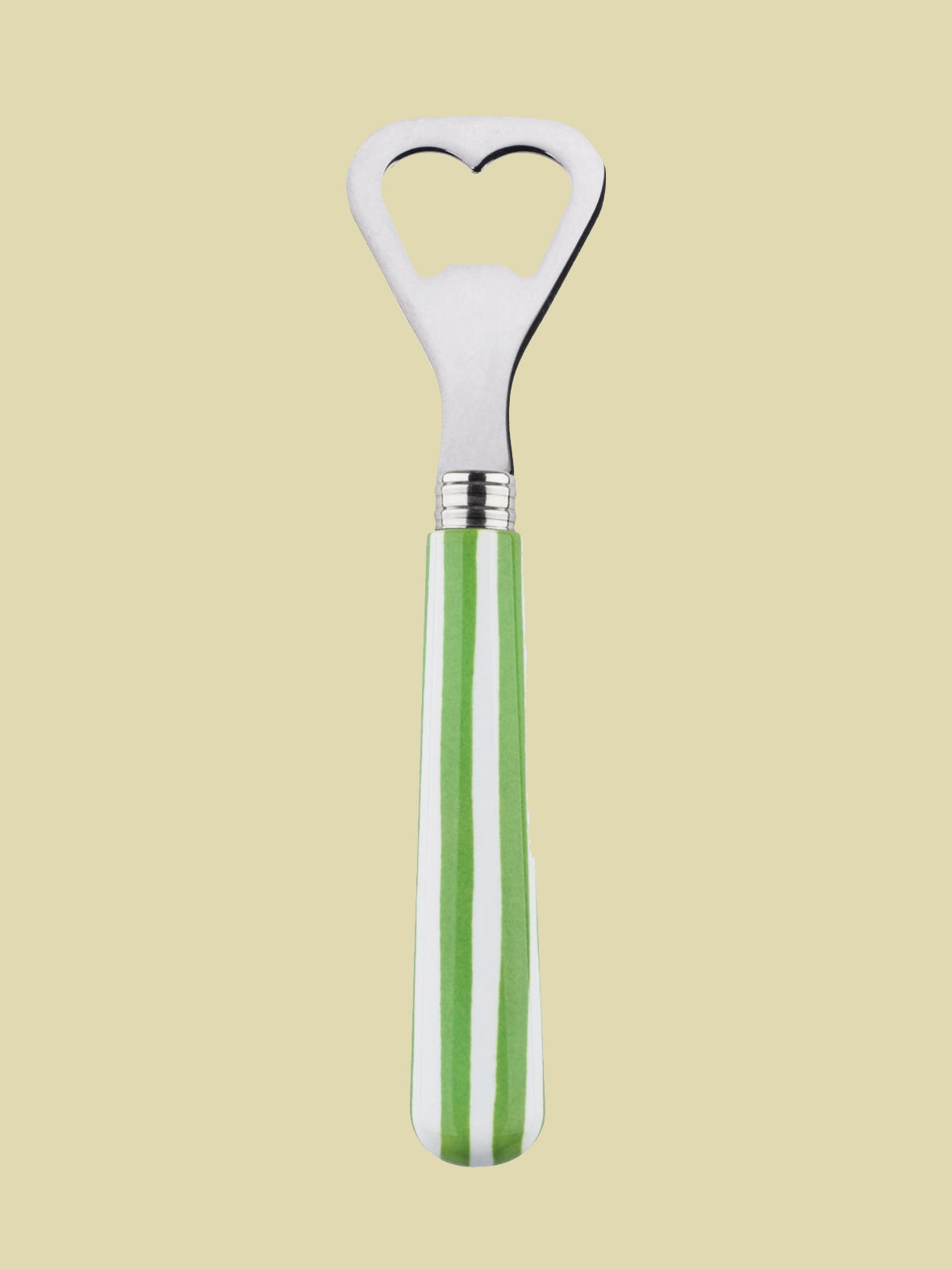 Green Striped Bottle Opener