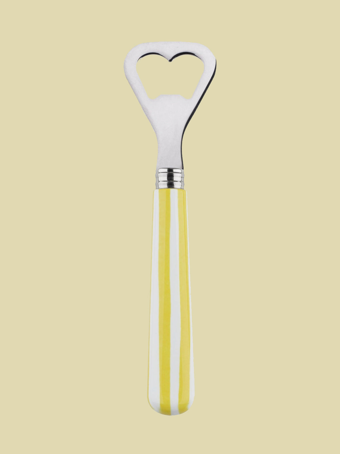 Yellow Striped Bottle Opener