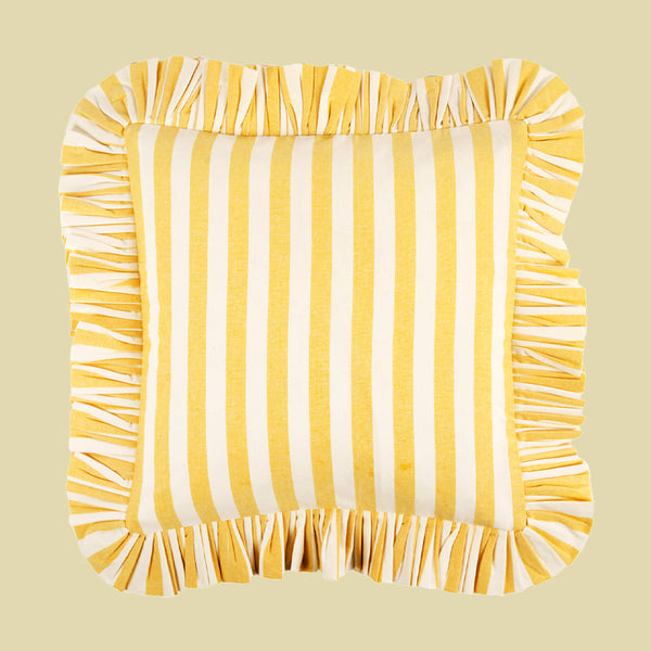Kuddfodral Gulrandigt 40x40cm