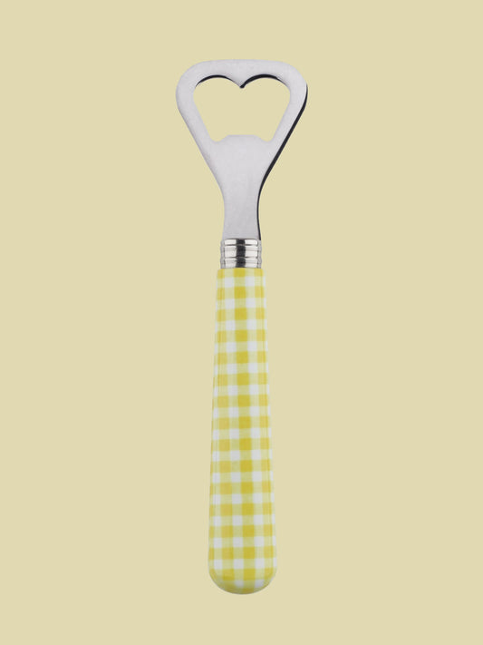 Yellow Checkered Bottle Opener