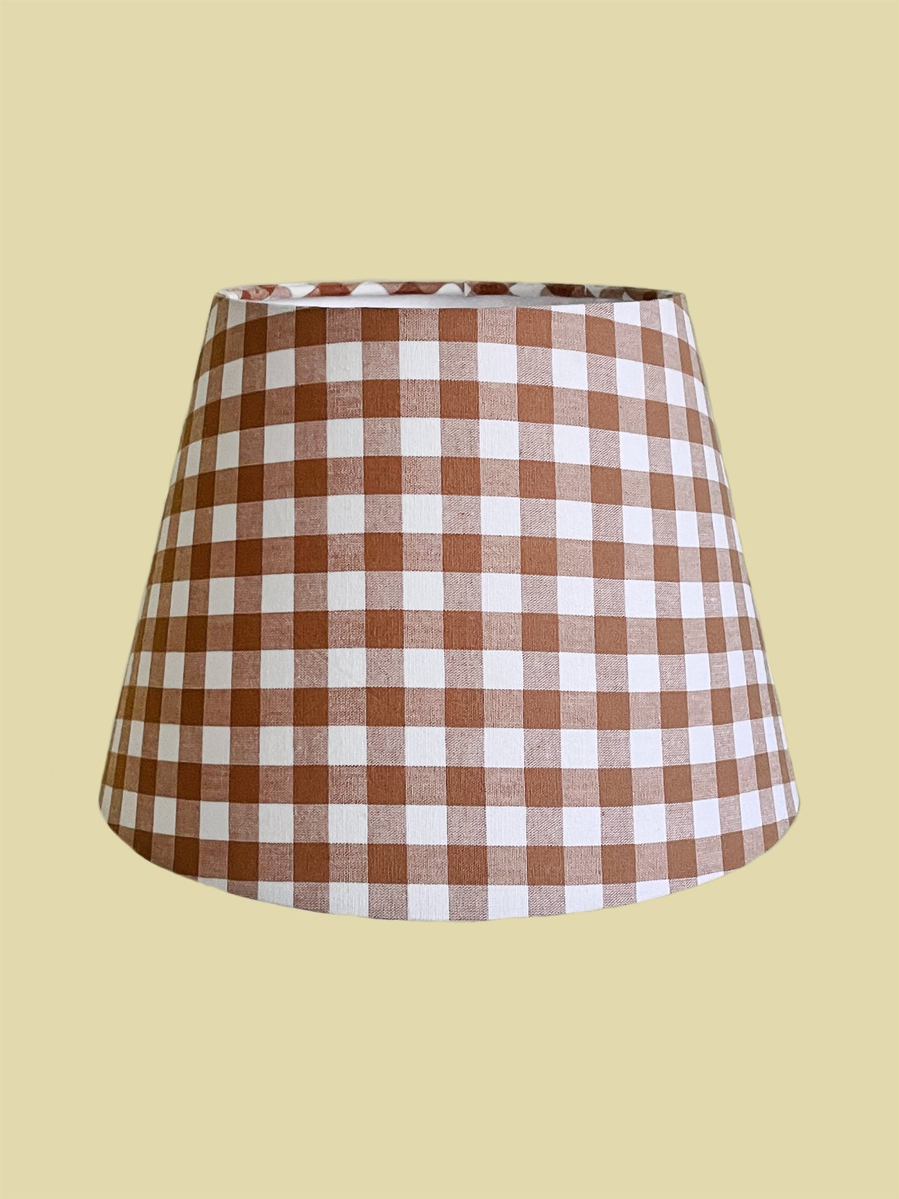 Lampshade Caramel Gingham