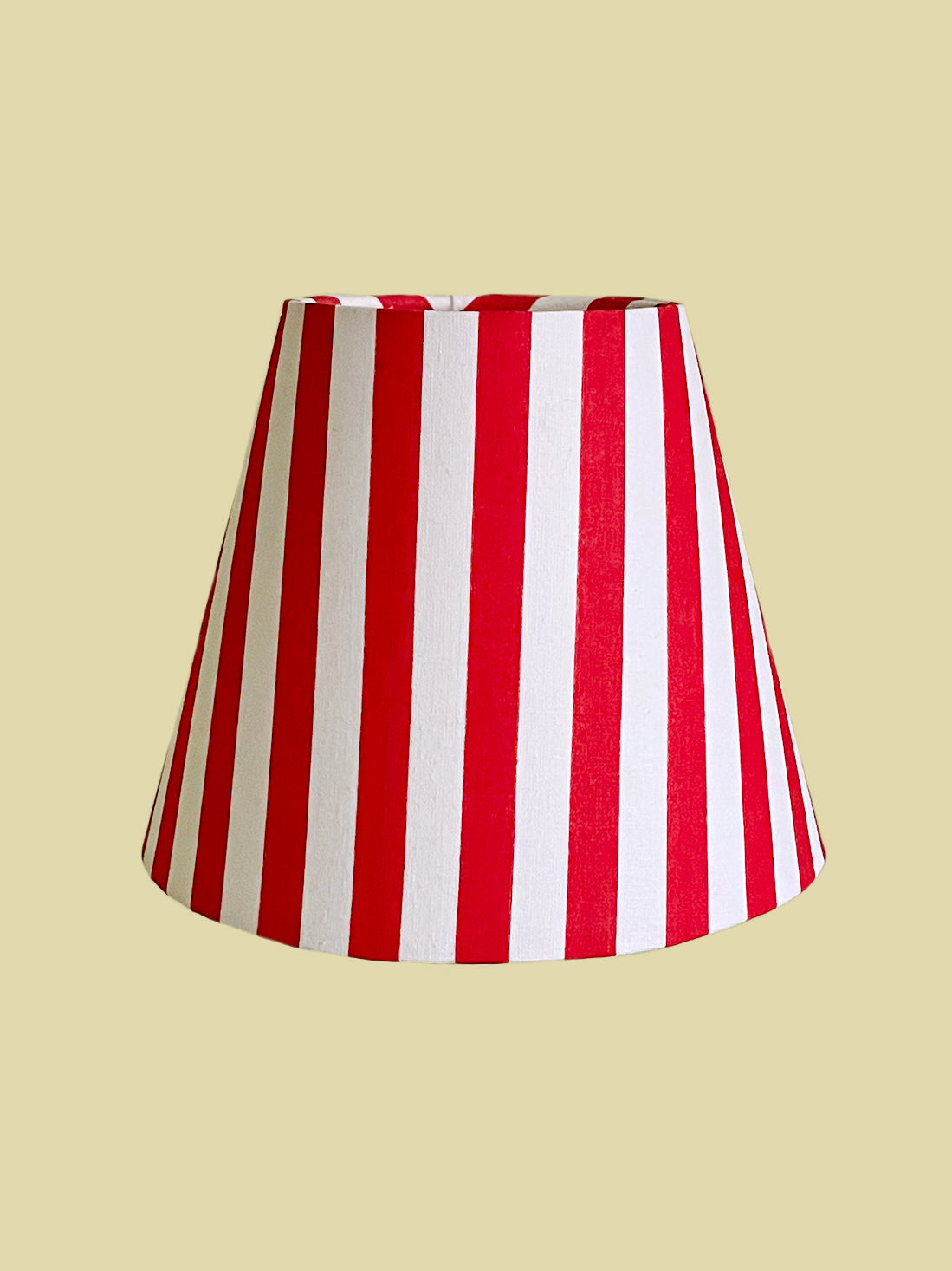 Lampshade Wide Red Stripe