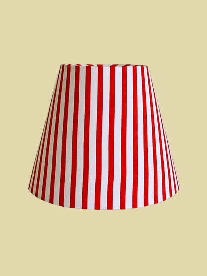 Lampshade Wide Red Stripe