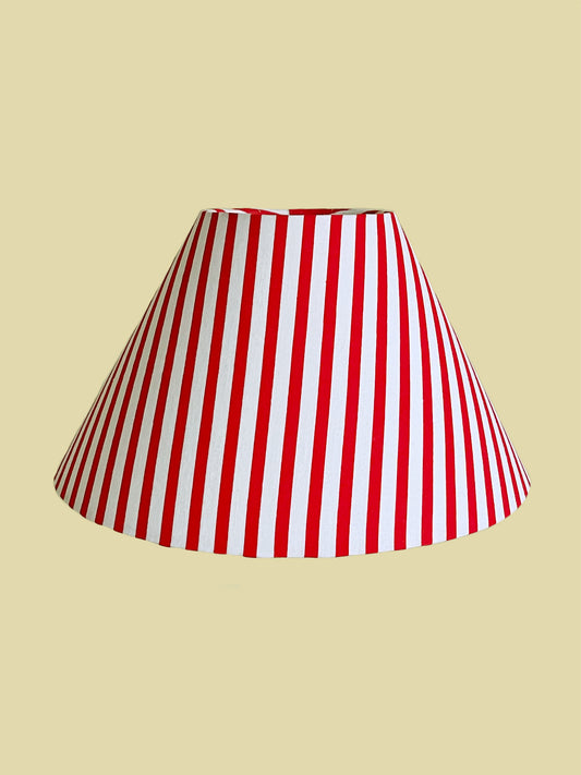 Lampshade Narrow Red Stripe