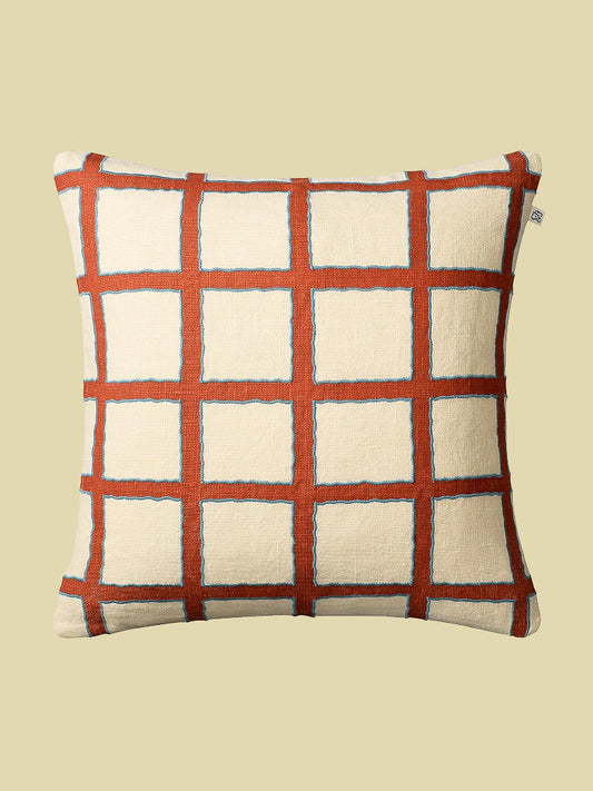 Cushion Cover Red Checkered 50x50cm