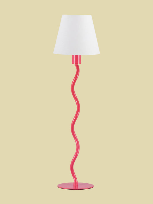 Scallop Lamp Base Pink