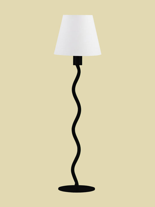 Scallop Lamp Base Black